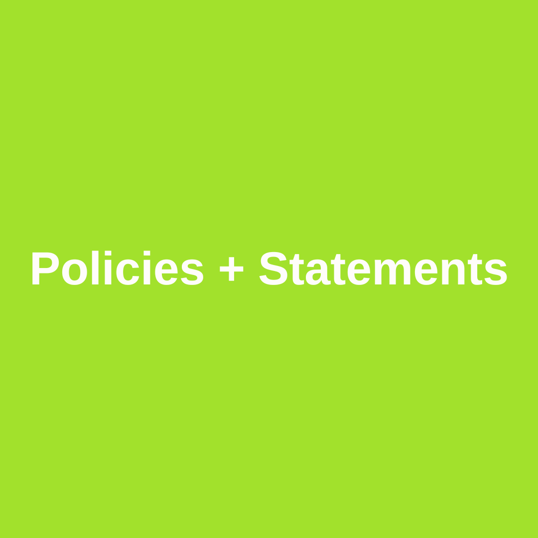 Policies and Statements